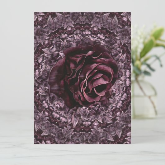 Roos Mandala Kaart (Staand voorkant)