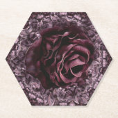 Roos Mandala Kartonnen Onderzetters (Voorkant)