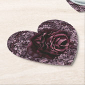 Roos Mandala Kartonnen Onderzetters (Gekanteld)
