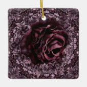 Roos Mandala Keramisch Ornament (Voorkant)