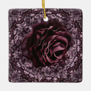 Roos Mandala Keramisch Ornament