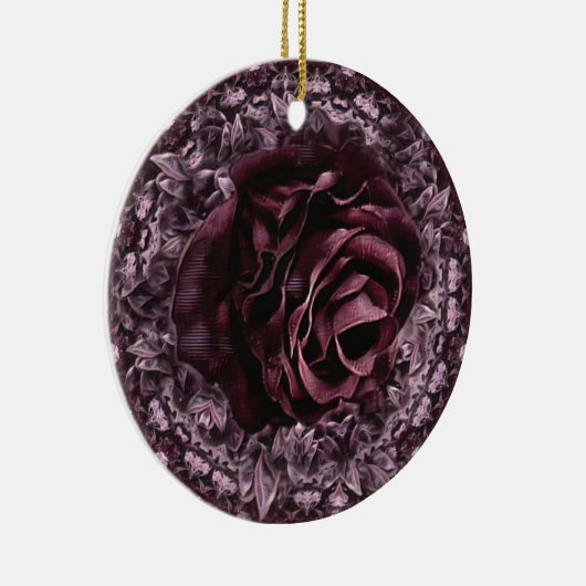 Roos Mandala Keramisch Ornament (Rechts)