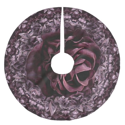 Roos Mandala Kerstboom Rok (Voorkant)