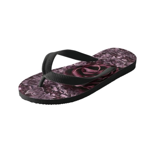 Roos Mandala Kinder Teenslippers (Schuin)