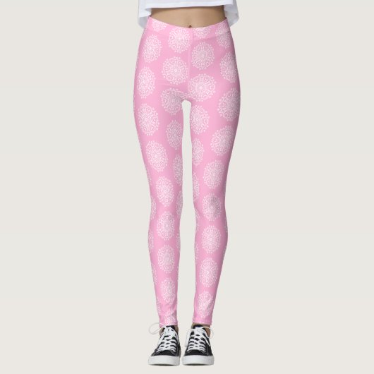 Roos Mandala Leggings (Voorkant)
