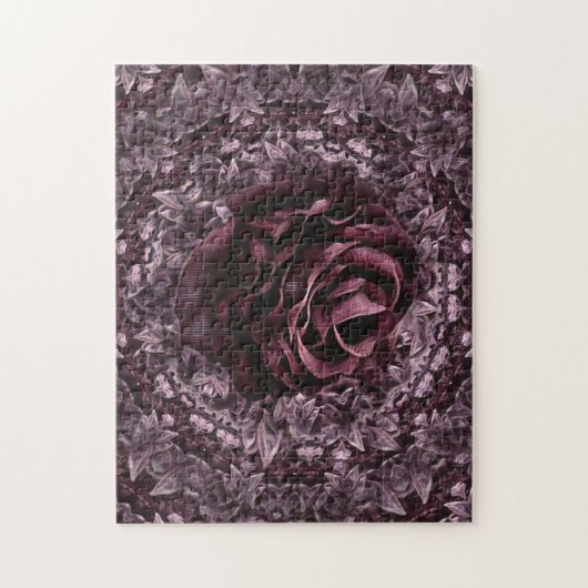 Roos Mandala  Legpuzzel (Verticaal)