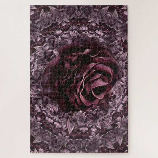 Roos Mandala  Legpuzzel (Verticaal)