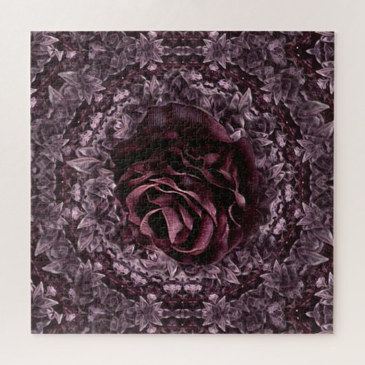 Roos Mandala Legpuzzel (Horizontaal)