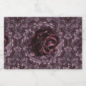 Roos Mandala Likeurfles Etiket (Enkel label)