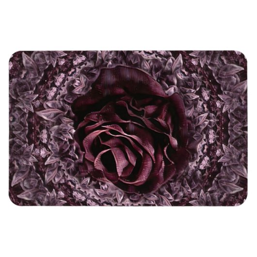 Roos Mandala Magneet (Horizontaal)