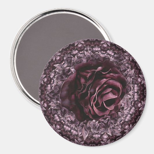 Roos Mandala Magneet (Voorkant / Achterkant)