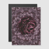 Roos Mandala  Magnetische Uitnodiging (Voorkant / Achterkant)