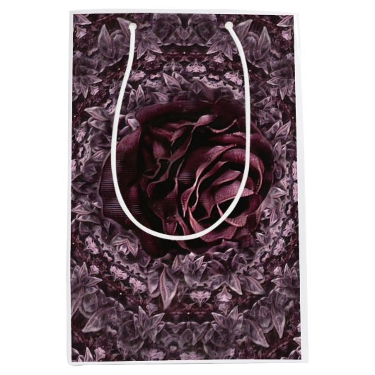 Roos Mandala Medium Cadeauzakje (Voorkant)