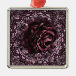 Roos Mandala Metalen Ornament