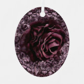 Roos Mandala Metalen Ornament (Voorkant)