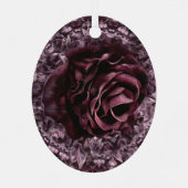 Roos Mandala Metalen Ornament (Achterkant)