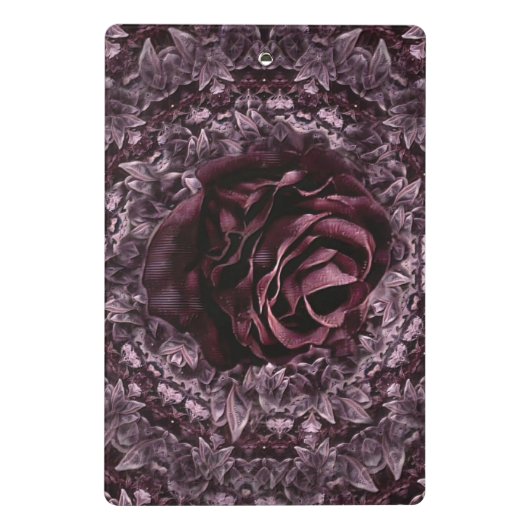 Roos Mandala Mini Klembord (Achterkant)