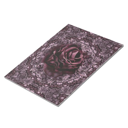 Roos Mandala Notitieblok (Schuin)