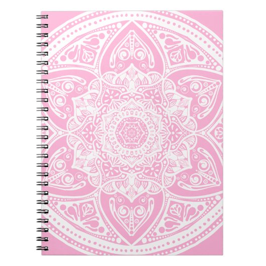 Roos Mandala Notitieboek (Voorkant)