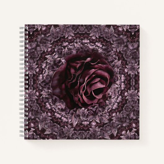 Roos Mandala Notitieboek (Voorkant)