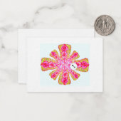 Roos Mandala Notitiekaartje (Voorkant / Achterkant in situ)