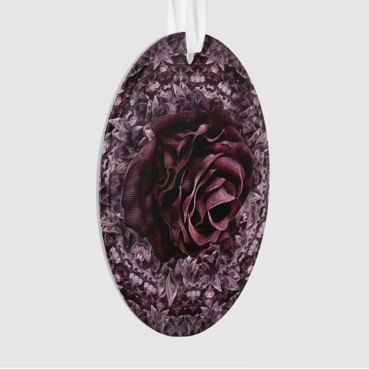 Roos Mandala Ornament (voorkant)
