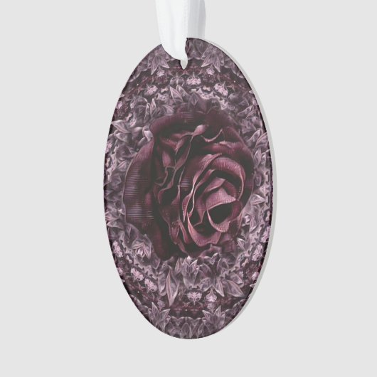 Roos Mandala Ornament (voorkant)