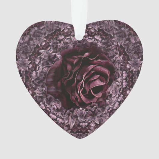 Roos Mandala Ornament (voorkant)