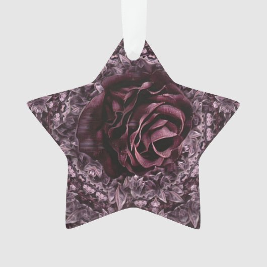 Roos Mandala Ornament (voorkant)