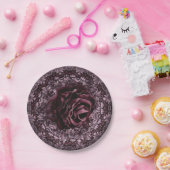 Roos Mandala Papieren Bordje (Feest)