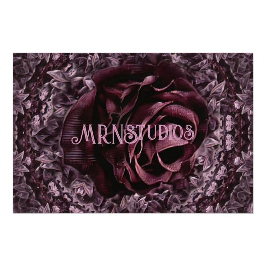 Roos Mandala Perfect Poster (Voorkant)