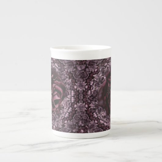 Roos Mandala Porselein Kop (Voorkant)
