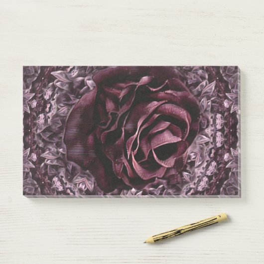 Roos Mandala Post-it® Notes (Op bureau)