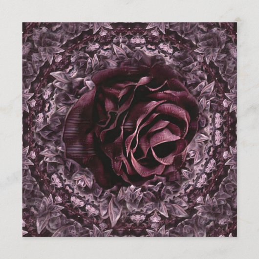 Roos Mandala Programmakaart (Voorkant)