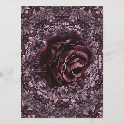 Roos Mandala Programmakaart (Achterkant)