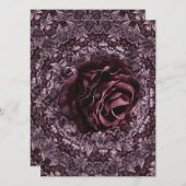 Roos Mandala Programmakaart (Voorkant / Achterkant)