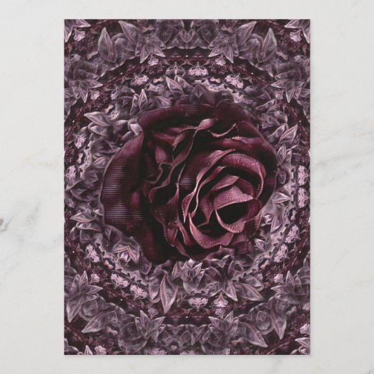 Roos Mandala Programmakaart (Voorkant)