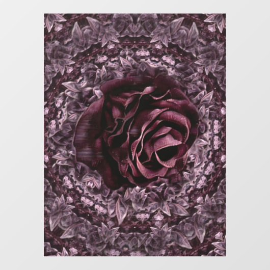 Roos Mandala Raamsticker (Vel)