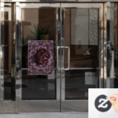 Roos Mandala Raamsticker (Kantoordeur)