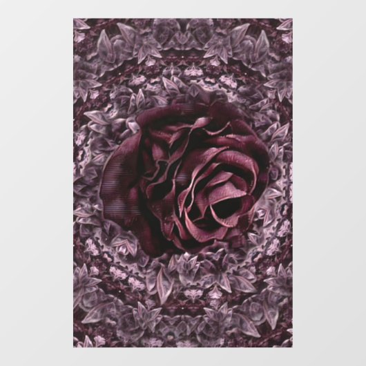 Roos Mandala Raamsticker (Vel)