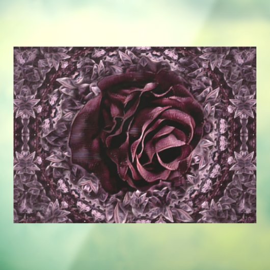 Roos Mandala Raamsticker (Vel 3)