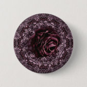 Roos Mandala Ronde Button 5,7 Cm (Voorkant)