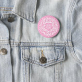 Roos Mandala Ronde Button 5,7 Cm (In situ)