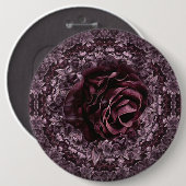 Roos Mandala  Ronde Button 6,0 Cm (Voorkant /achterkant)