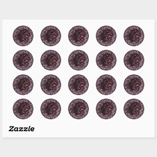 Roos Mandala Ronde Sticker (Vel)