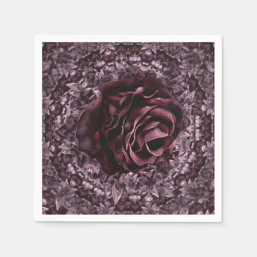 Roos Mandala Servet (Voorkant)