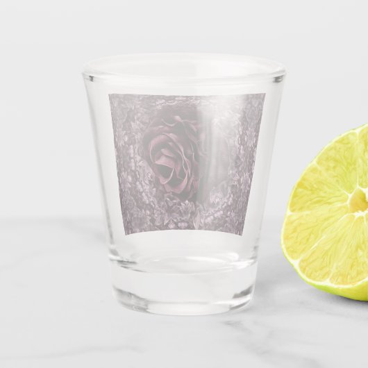 Roos Mandala Shot Glas (Achterkant)