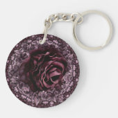 Roos Mandala Sleutelhanger (Achterkant)