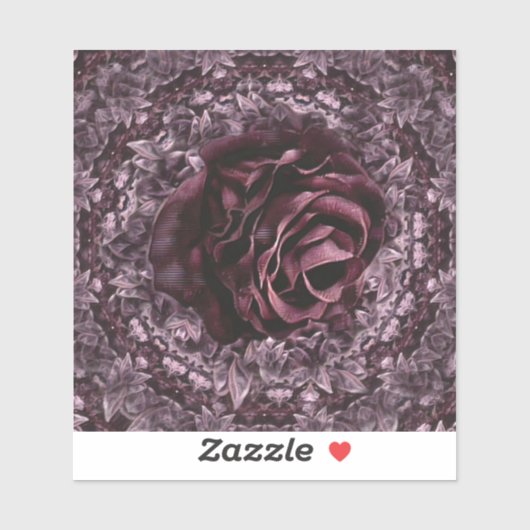 Roos Mandala  Sticker (Vel)