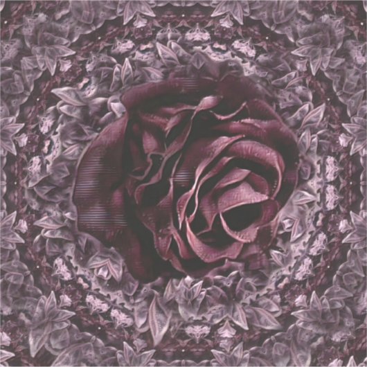 Roos Mandala Sticker (Voorkant)